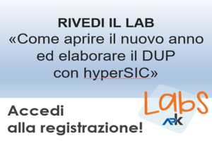 Recupera i contenuti del LAB "Come aprire il nuovo anno ed elaborare il DUP con hyperSIC"